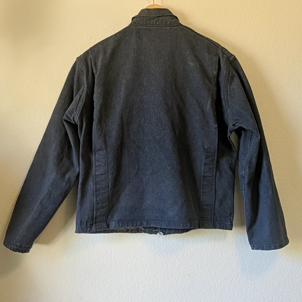 Vintage 60s work wear denim cropped jacket - Picture 9 of 11